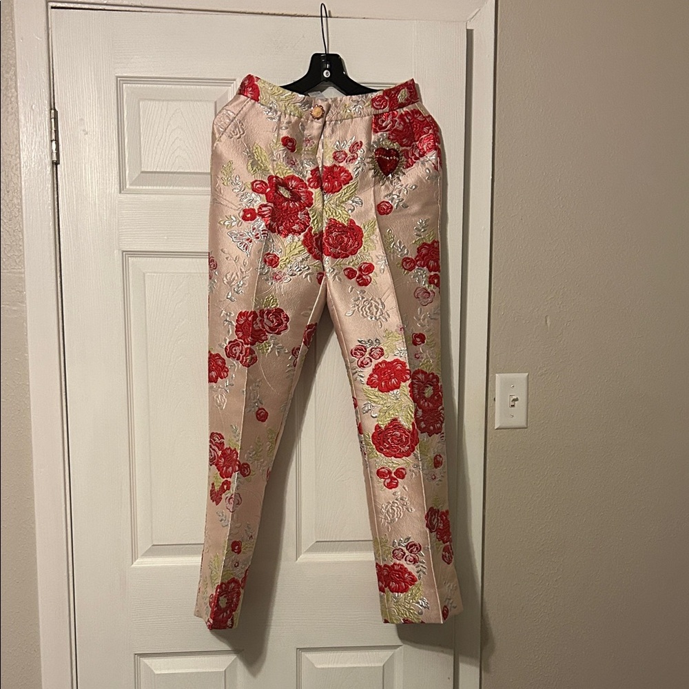 New authentic dolce and gabbana jacquard pants